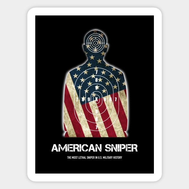 American Sniper - Alternative Movie Poster Sticker by MoviePosterBoy